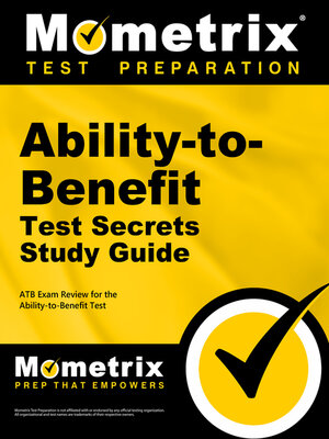 cover image of Ability-to-Benefit Test Secrets Study Guide